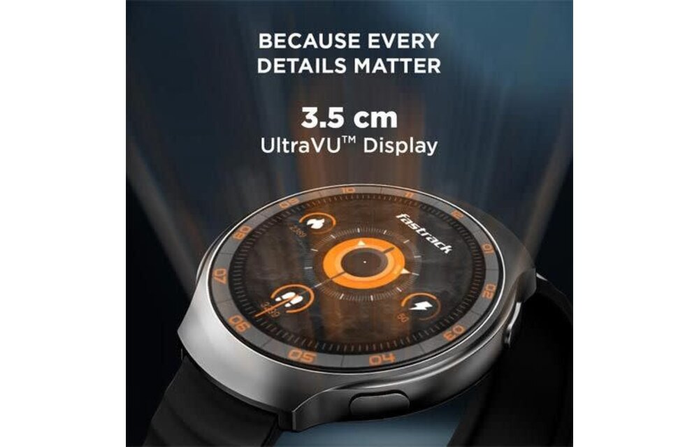 Fastrack Smart Vox Criq Smart Watch - Onyx Black