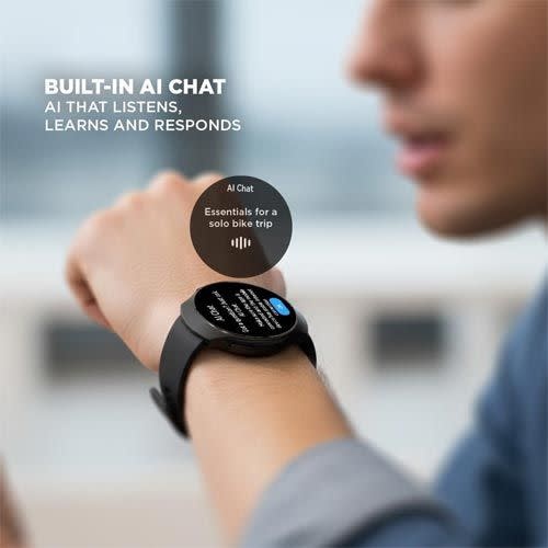 Fastrack Smart Vox Criq Smart Watch - Onyx Black