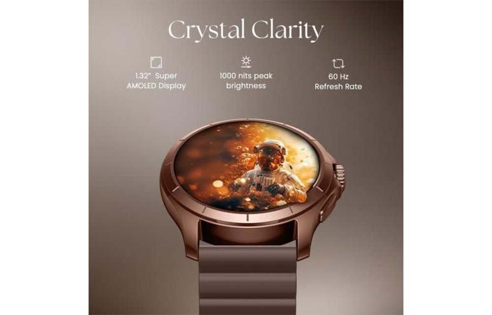 Titan Smart Evoke 2.0 Smart Watch - Brown