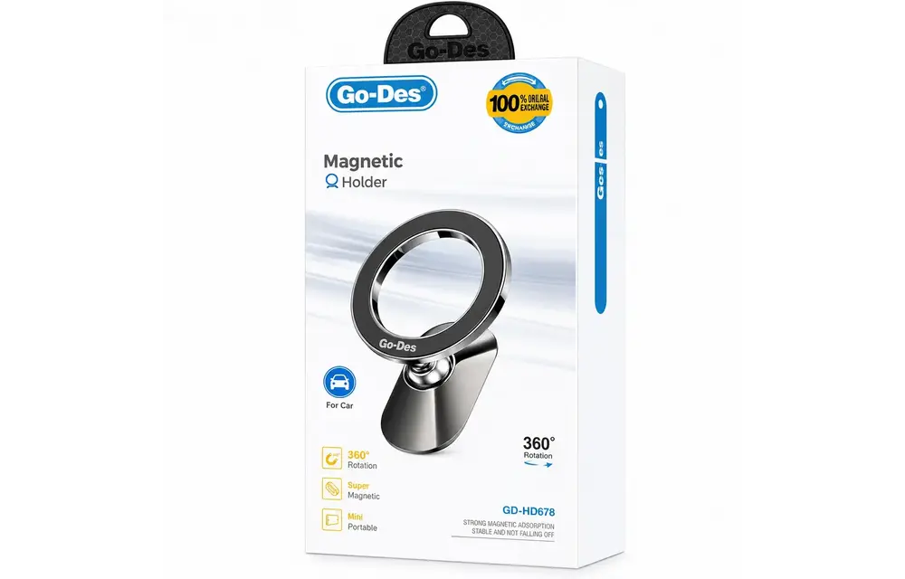 Go-Des Magnetic MagSafe Holder 360° Rotation - Black