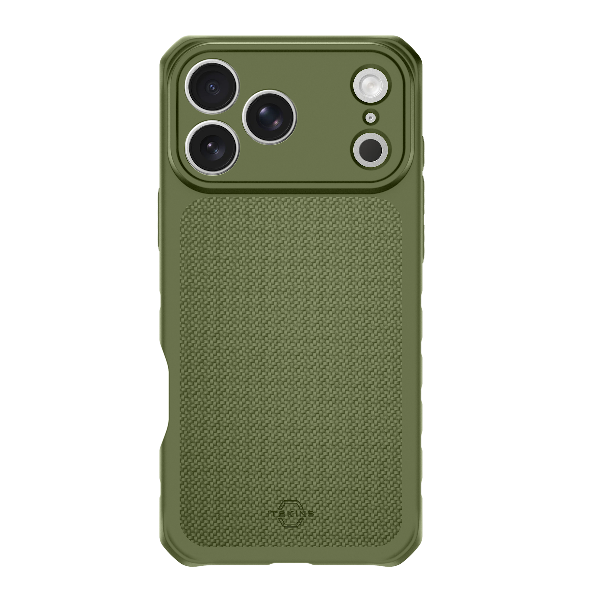 ITSKINS Hybrid R Nylon with Magsafe Case for iPhone 18 Pro Max / 17 Pro Max - Olive Green