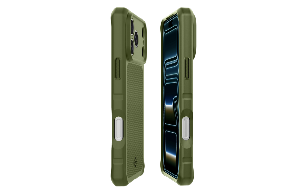 ITSKINS Hybrid R Nylon with Magsafe Case for iPhone 18 Pro Max / 17 Pro Max - Olive Green
