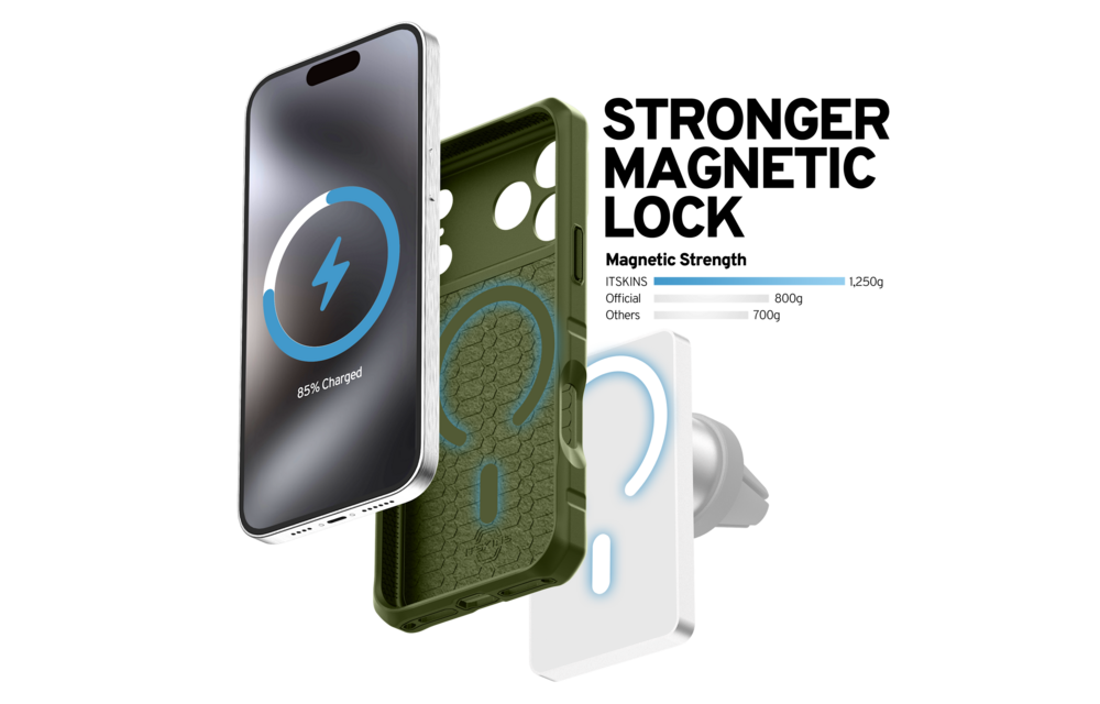 ITSKINS Hybrid R Nylon with Magsafe Case for iPhone 18 Pro Max / 17 Pro Max - Olive Green