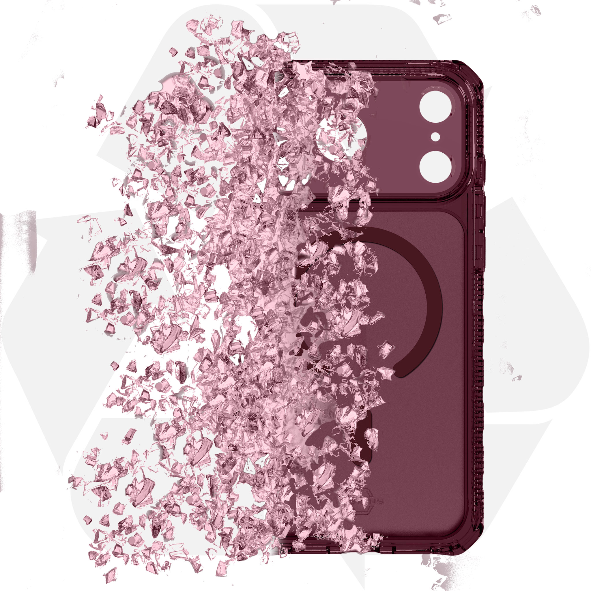 ITSKINS Hybrid R Vapor with Magsafe Case for iPhone 18 Pro / 17 Pro - Plum