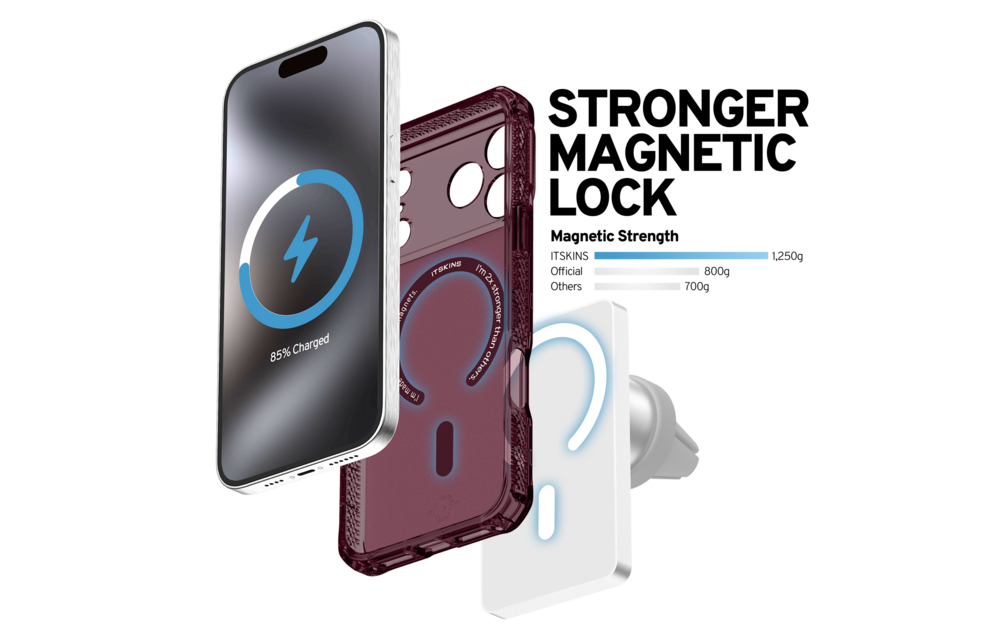 ITSKINS Hybrid R Vapor with Magsafe Case for iPhone 18 Pro Max / 17 Pro Max - Plum