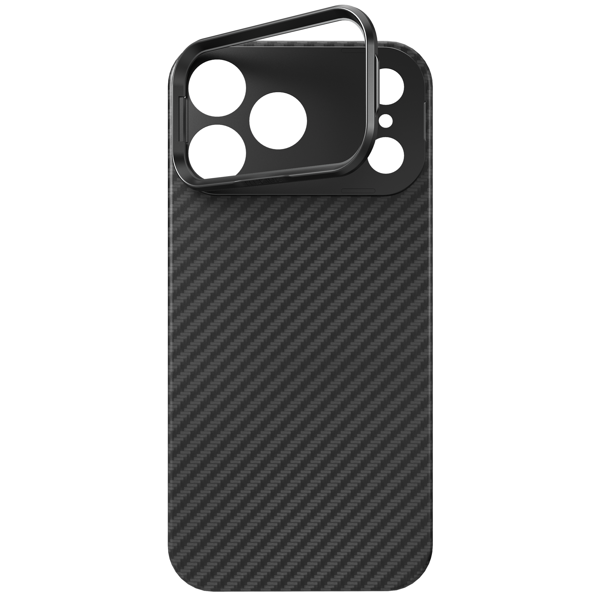 ITSKINS Supreme Eclipse Stand With Magsafe Carbon Fiber Case for iPhone 18 Pro / 17 Pro - Black