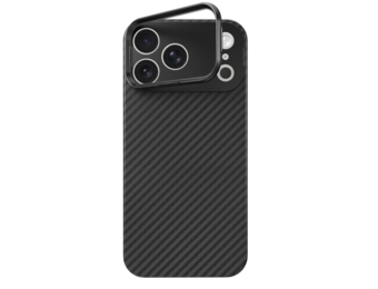 ITSKINS Supreme Eclipse Stand With Magsafe Carbon Fiber Case for  iPhone 18 Pro Max / 17 Pro Max - Black