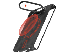ITSKINS Supreme Eclipse Stand With Magsafe Carbon Fiber Case for iPhone 18 Fold ( Ultra) - Black