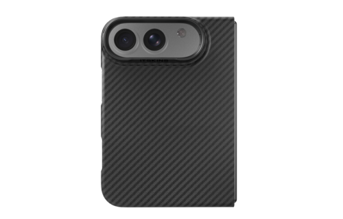ITSKINS Supreme Eclipse Stand With Magsafe Carbon Fiber Case for iPhone 18 Fold ( Ultra) - Black