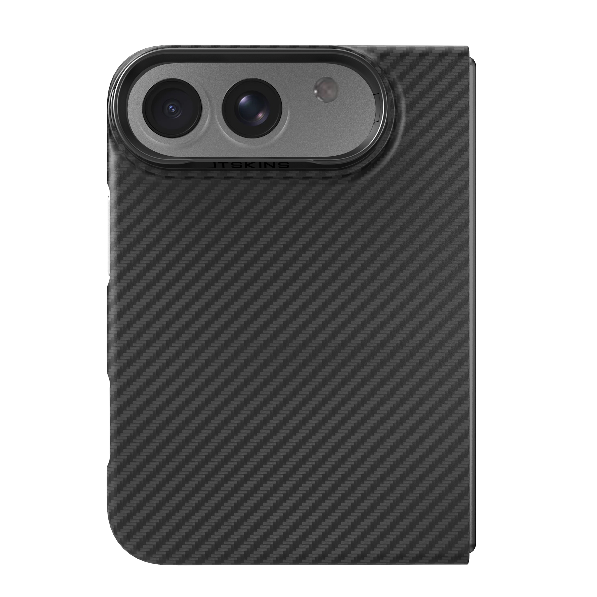ITSKINS Supreme Eclipse Stand With Magsafe Carbon Fiber Case for iPhone 18 Fold ( Ultra) - Black
