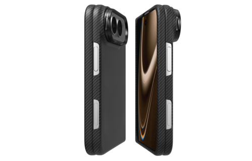 ITSKINS Supreme Eclipse Stand With Magsafe Carbon Fiber Case for iPhone 18 Fold ( Ultra) - Black