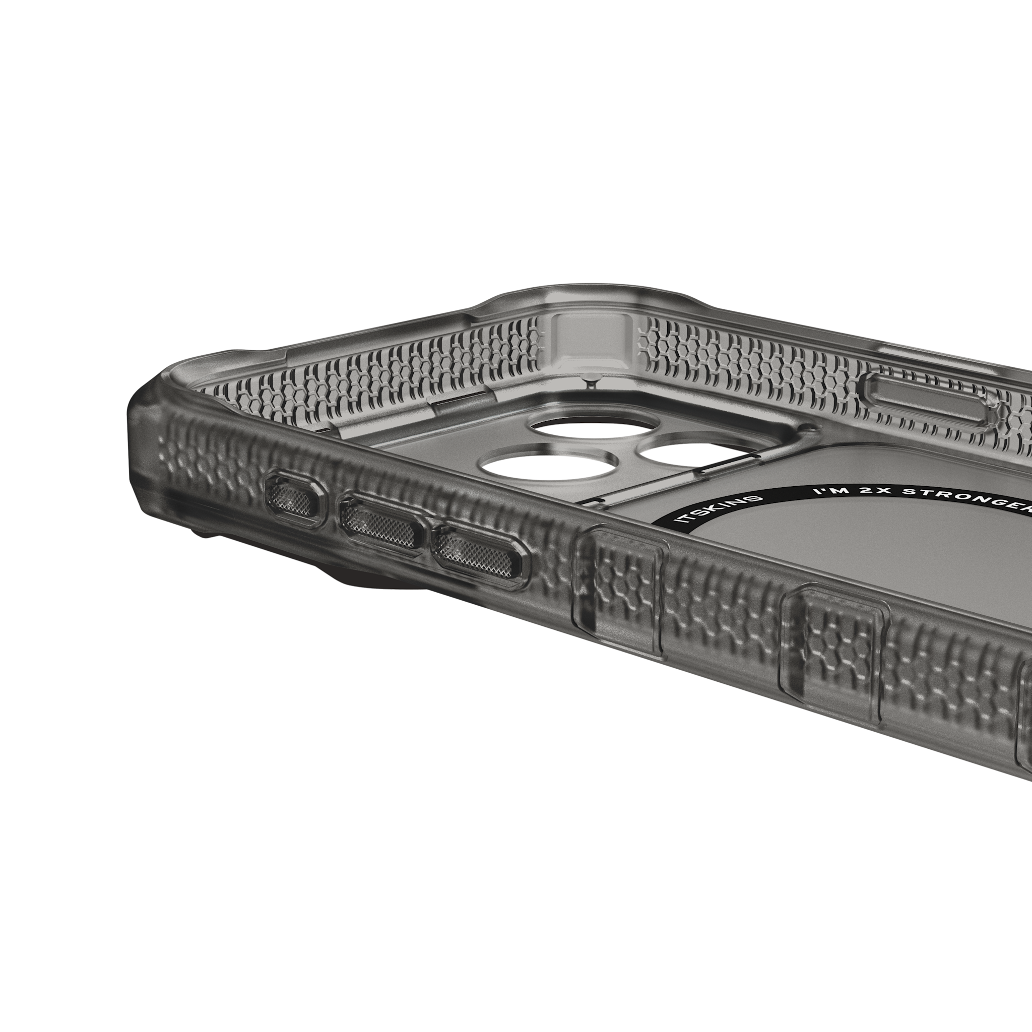 ITSKINS Supreme Frost MagSafe Case for iPhone 18 Pro Max / 17 Pro Max - Grey Black