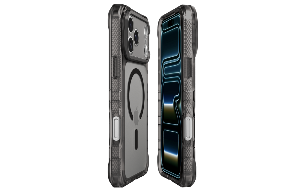 ITSKINS Supreme Frost MagSafe Case for iPhone 18 Pro Max / 17 Pro Max - Grey Black