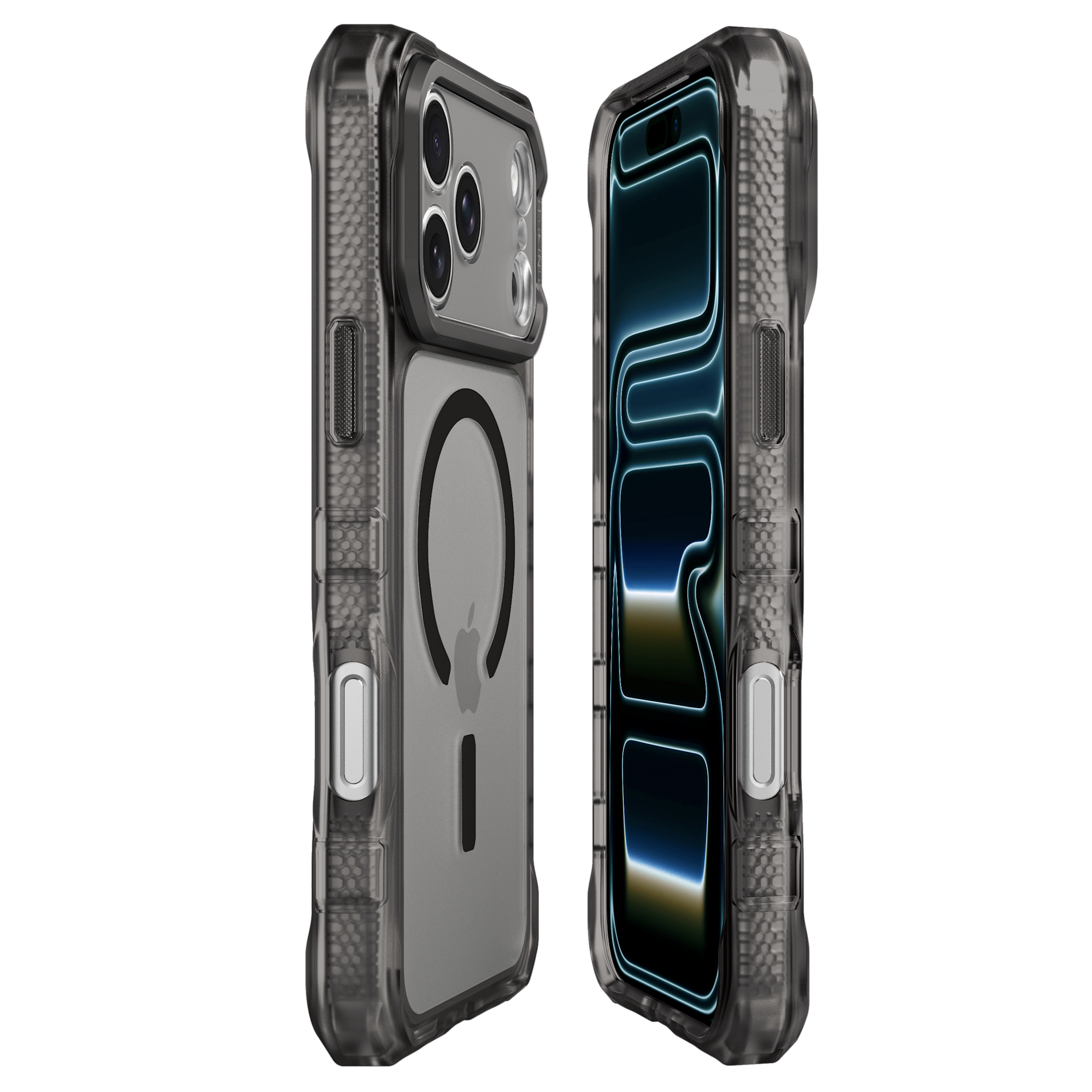 ITSKINS Supreme Frost MagSafe Case for iPhone 18 Pro Max / 17 Pro Max - Grey Black