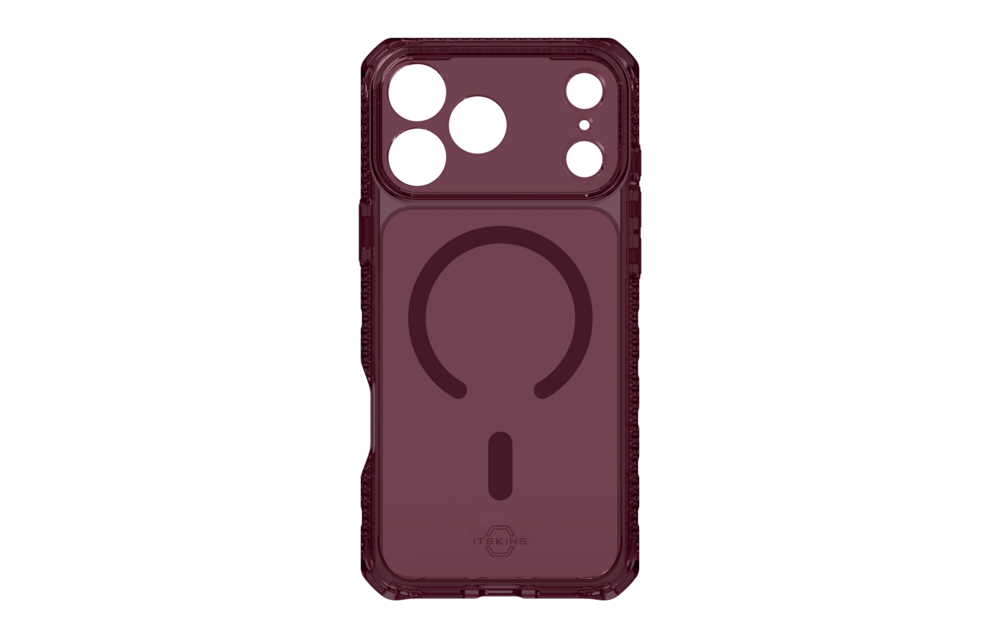 ITSKINS Hybrid R Clear with Magsafe Case for iPhone 18 Pro Max / 17 Pro Max - Plum