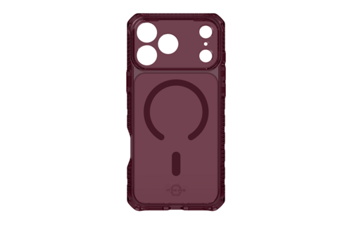 ITSKINS Hybrid R Clear with Magsafe Case for iPhone 18 Pro Max / 17 Pro Max - Plum