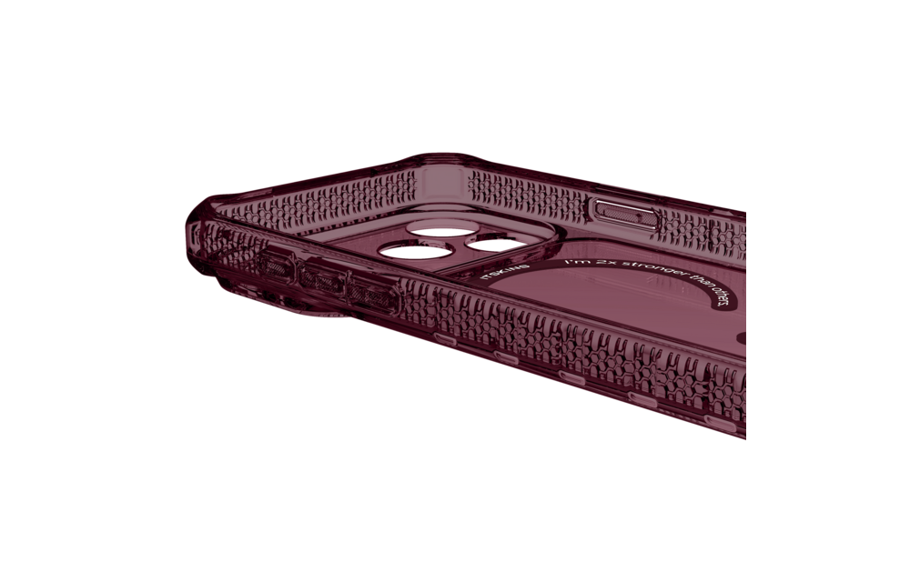 ITSKINS Hybrid R Clear with Magsafe Case for iPhone 18 Pro Max / 17 Pro Max - Plum