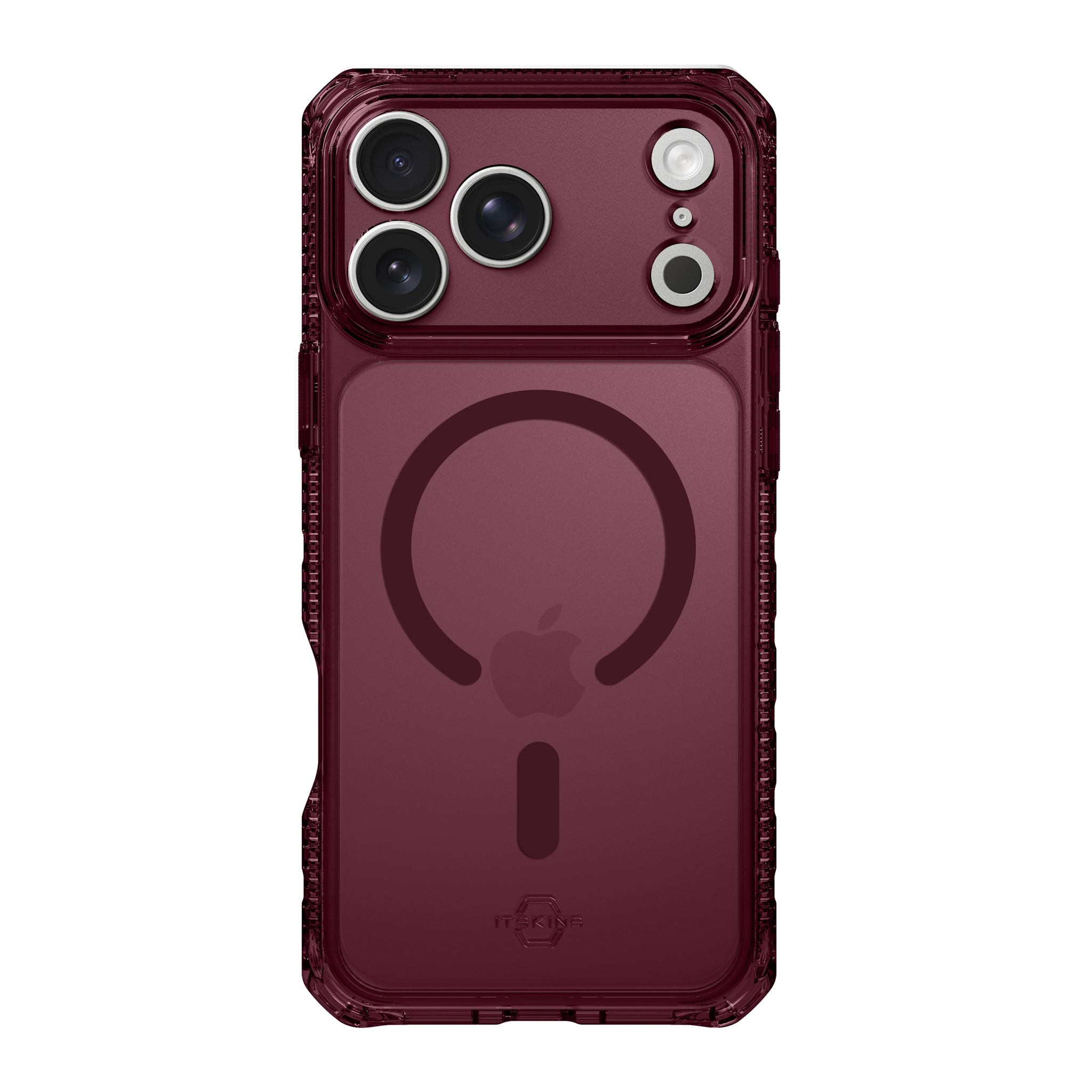 ITSKINS Hybrid R Clear with Magsafe Case for iPhone 18 Pro Max / 17 Pro Max - Plum