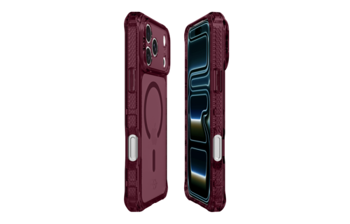 ITSKINS Hybrid R Clear with Magsafe Case for iPhone 18 Pro Max / 17 Pro Max - Plum