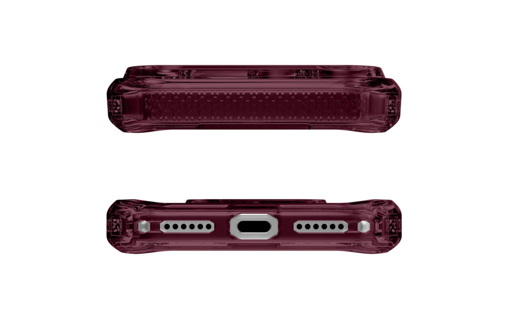 ITSKINS Hybrid R Clear with Magsafe Case for iPhone 18 Pro Max / 17 Pro Max - Plum