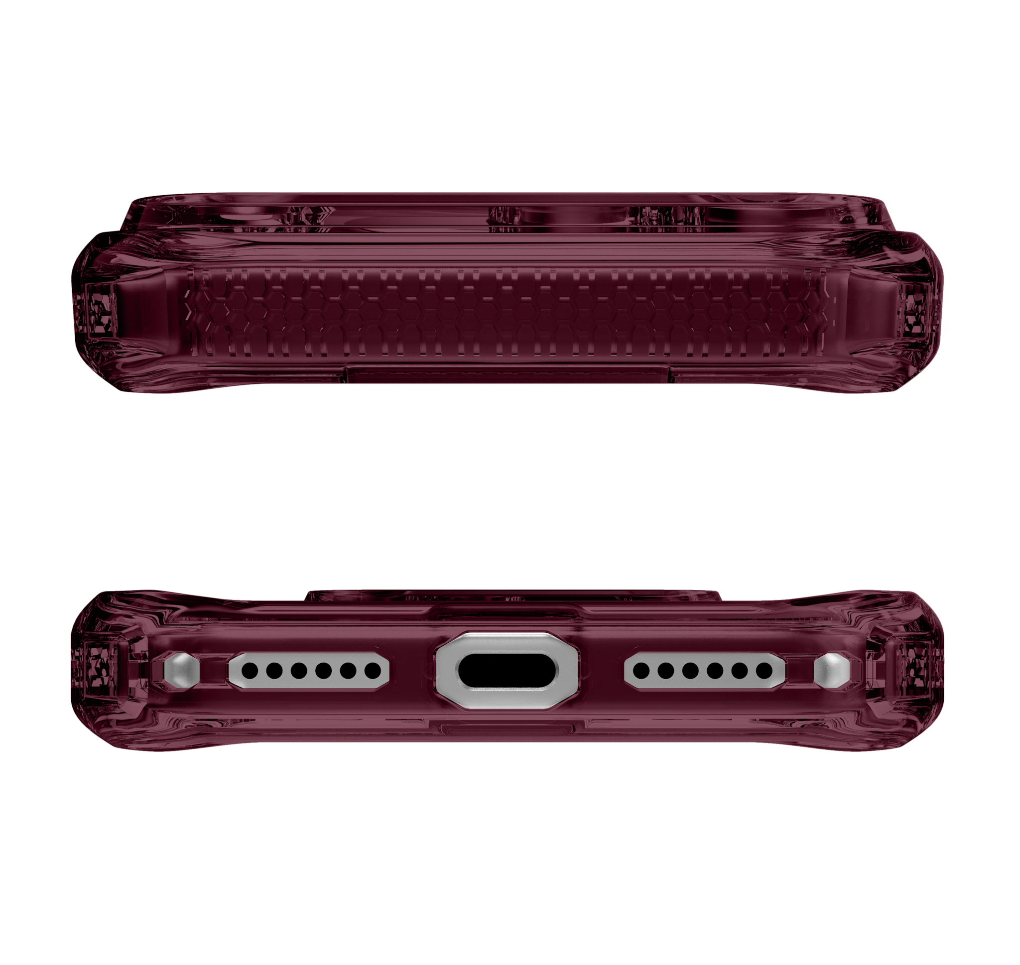 ITSKINS Hybrid R Clear with Magsafe Case for iPhone 18 Pro Max / 17 Pro Max - Plum