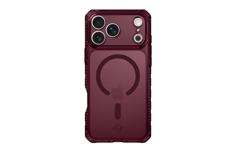 ITSKINS Hybrid R Clear with Magsafe Case for iPhone 18 Pro Max / 17 Pro Max - Plum