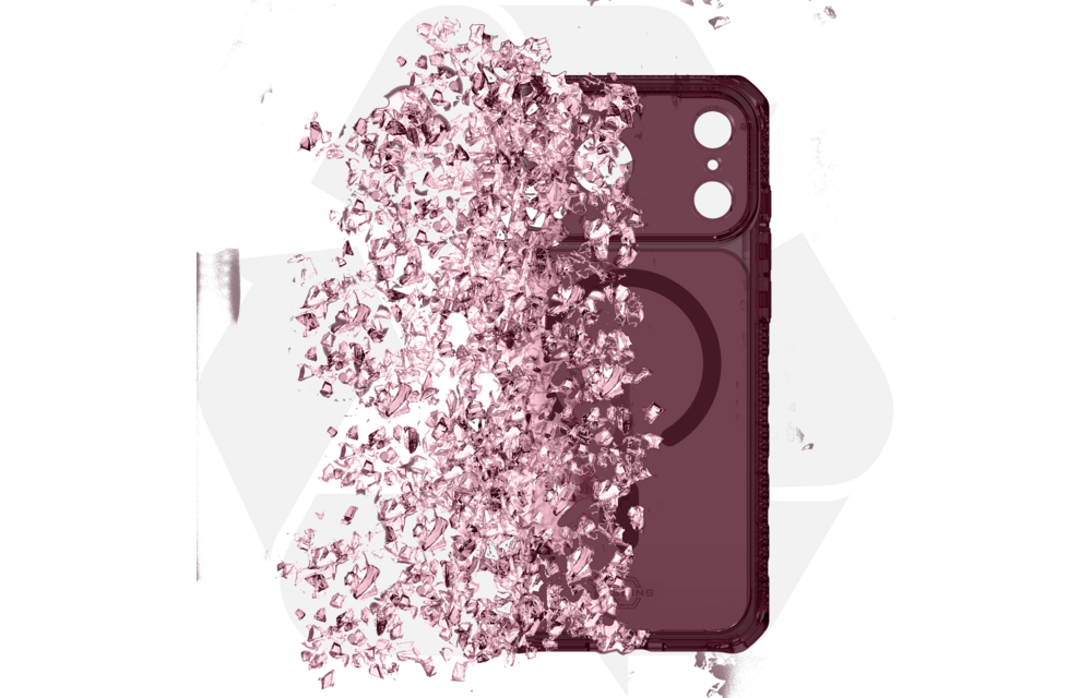 ITSKINS Hybrid R Clear with Magsafe Case for iPhone 18 Pro Max / 17 Pro Max - Plum