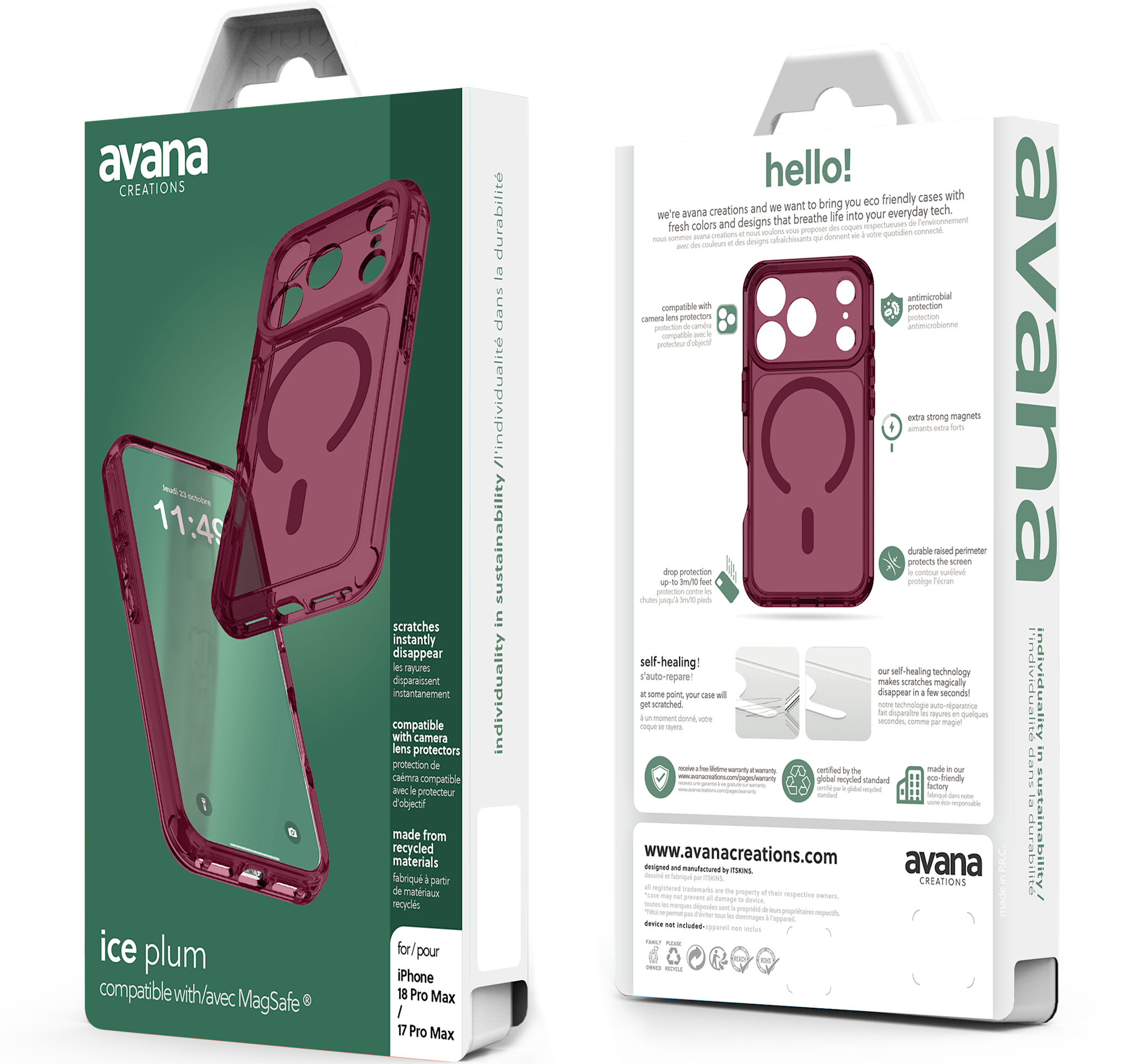 Avana Ice with Magsafe Case for iPhone 18 Pro Max / 17 Pro Max - Plum