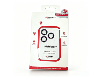 Zeelot Pishield Sturdy Titanium Alloy Lens Protector for iPhone 18 Pro / 18 Pro Max - Burgundy