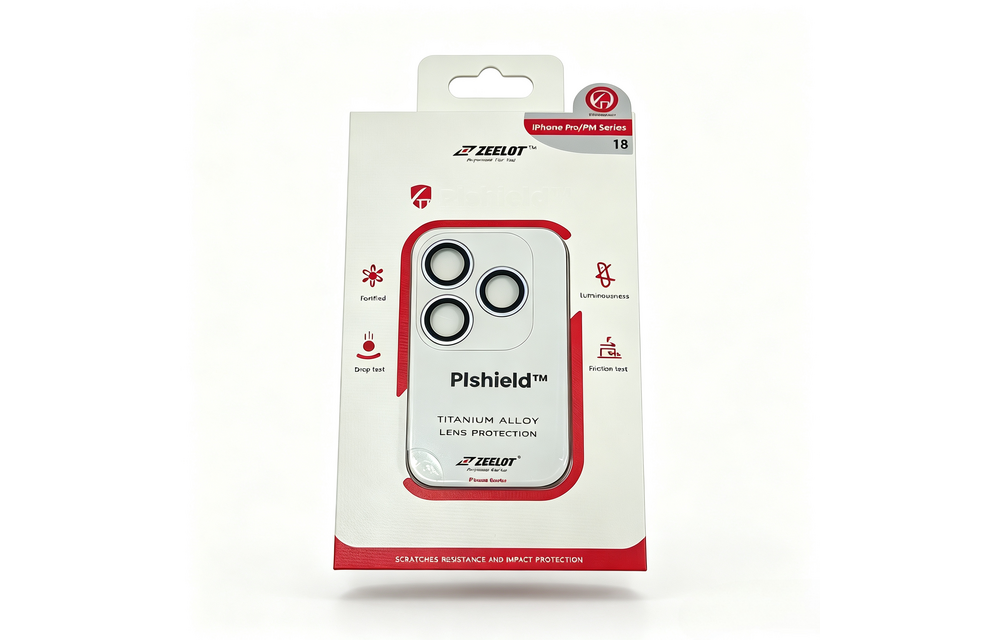 Zeelot Pishield Sturdy Titanium Alloy Lens Protector for iPhone 18 Pro / 18 Pro Max - Silver