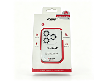 Zeelot Pishield Sturdy Titanium Alloy Lens Protector for iPhone 18 Pro / 18 Pro Max - Silver