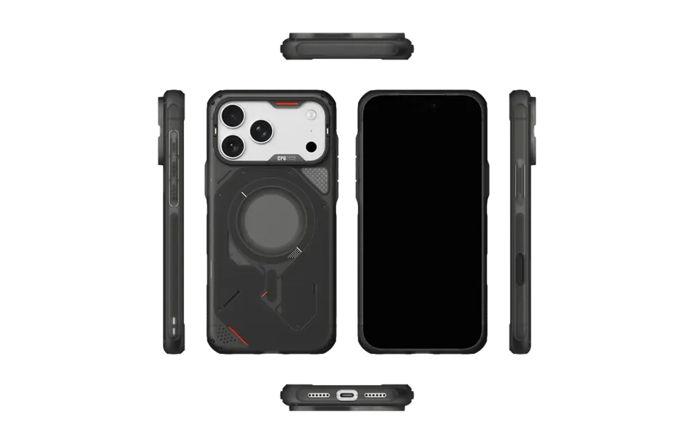AULUMU A17 Rugged Outdoor MagSafe Case for iPhone 18 Pro Max / 17 Pro Max - Translucent Black