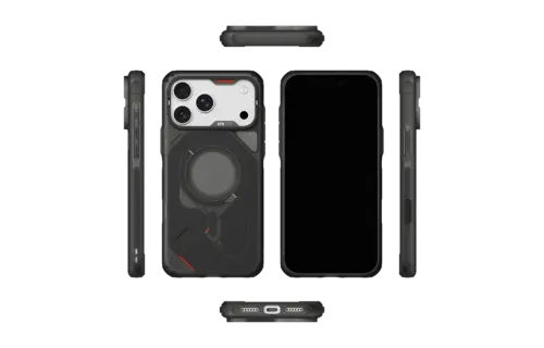 AULUMU A17 Rugged Outdoor MagSafe Case for iPhone 18 Pro Max / 17 Pro Max - Translucent Black