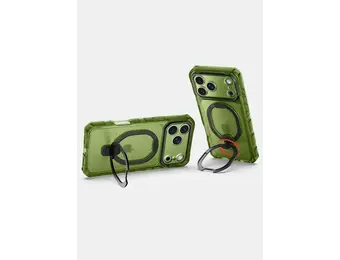 ITSKINS Supreme Frost  Stand With MagSafe Case for iPhone 18 Pro Max / 17 Pro Max - Olive Green