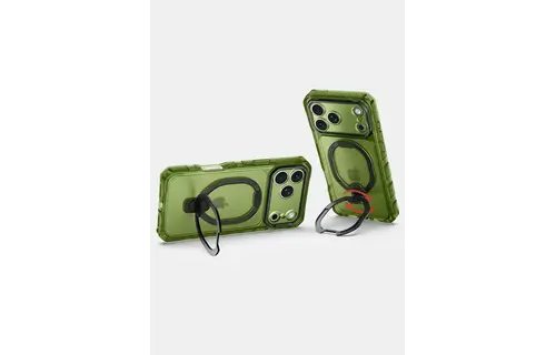 ITSKINS Supreme Frost  Stand With MagSafe Case for iPhone 18 Pro Max / 17 Pro Max - Olive Green