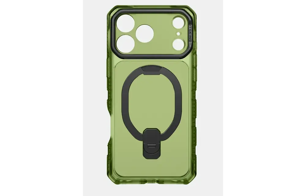 ITSKINS Supreme Frost Stand With MagSafe Case for iPhone 18 Pro Max / 17 Pro Max - Olive Green
