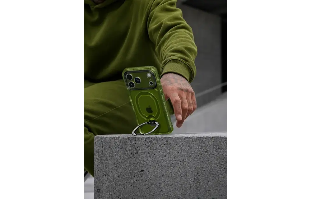 ITSKINS Supreme Frost Stand With MagSafe Case for iPhone 18 Pro Max / 17 Pro Max - Olive Green