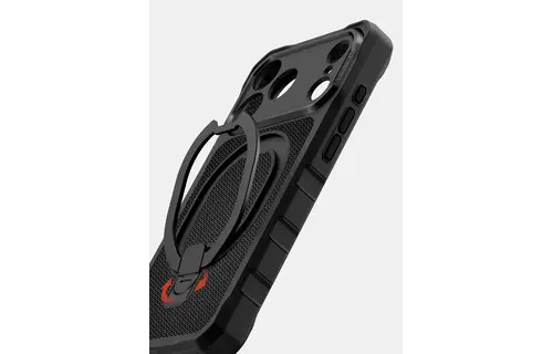 ITSKINS Supreme Nylon Stand with Magsafe Case for iPhone 18 Pro Max / 17 Pro Max - Black