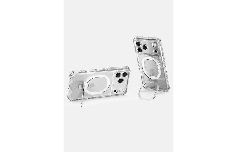 ITSKINS Supreme Clear Stand With MagSafe Case for iPhone 18 Pro Max / 17 Pro Max - Transparent