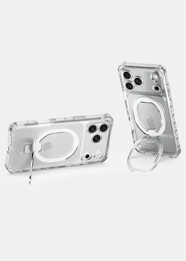 ITSKINS Supreme Clear Stand With MagSafe Case for iPhone 18 Pro Max / 17 Pro Max - Transparent