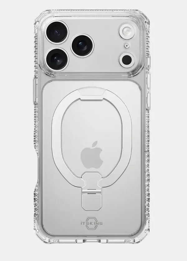 ITSKINS Supreme Clear Stand With MagSafe Case for iPhone 18 Pro Max / 17 Pro Max - Transparent