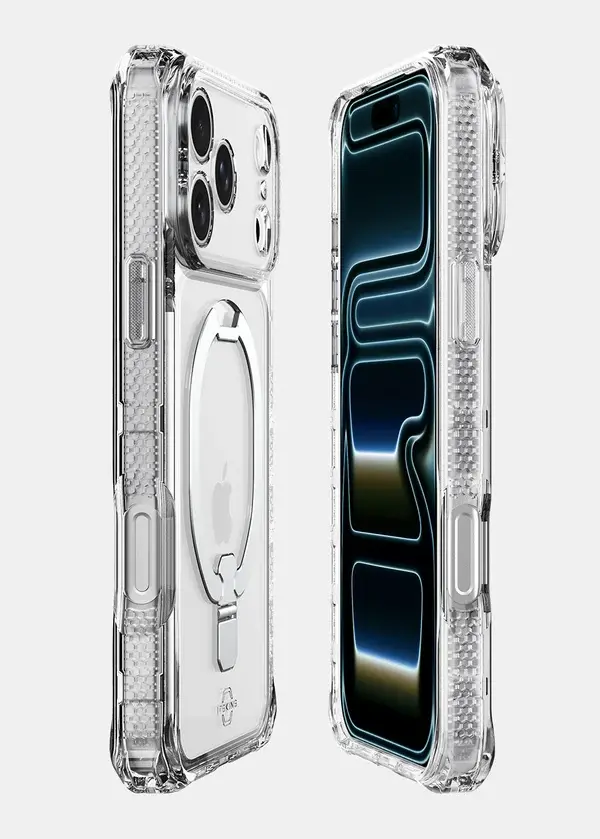 ITSKINS Supreme Clear Stand With MagSafe Case for iPhone 18 Pro Max / 17 Pro Max - Transparent