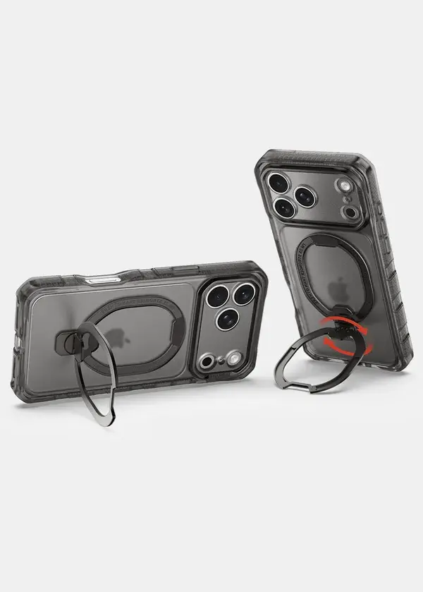 ITSKINS Hybrid R Vapor Stand With MagSafe Case for iPhone 18 Pro Max / 17 Pro Max - Smoke