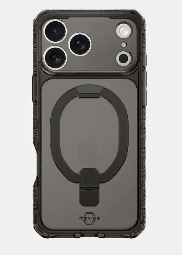 ITSKINS Hybrid R Vapor Stand With MagSafe Case for iPhone 18 Pro Max / 17 Pro Max - Smoke