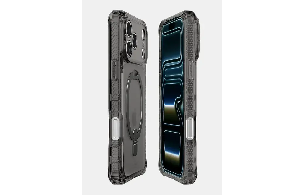 ITSKINS Hybrid R Vapor Stand With MagSafe Case for iPhone 18 Pro Max / 17 Pro Max - Smoke