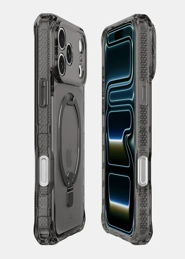 ITSKINS Hybrid R Vapor Stand With MagSafe Case for iPhone 18 Pro Max / 17 Pro Max - Smoke