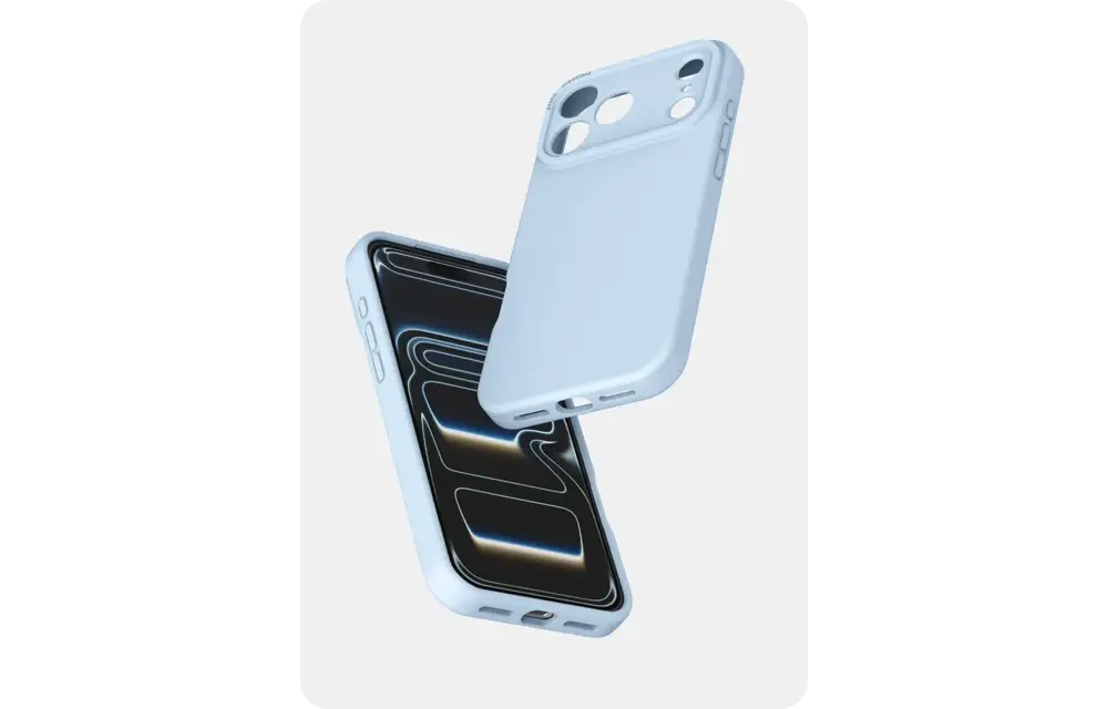 Avana Velvet Silicone With MagSafe Case for Apple iPhone 18 Pro Max / 17 Pro Max - Sky