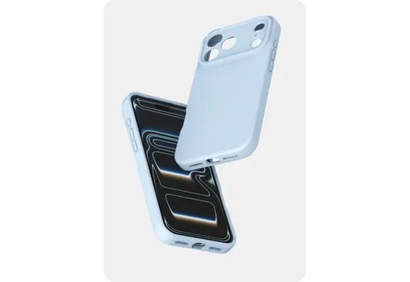 Avana Velvet Silicone With MagSafe Case for Apple iPhone 18 Pro Max / 17 Pro Max - Sky