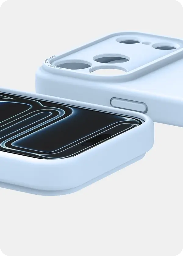 Avana Velvet Silicone With MagSafe Case for Apple iPhone 18 Pro Max / 17 Pro Max - Sky