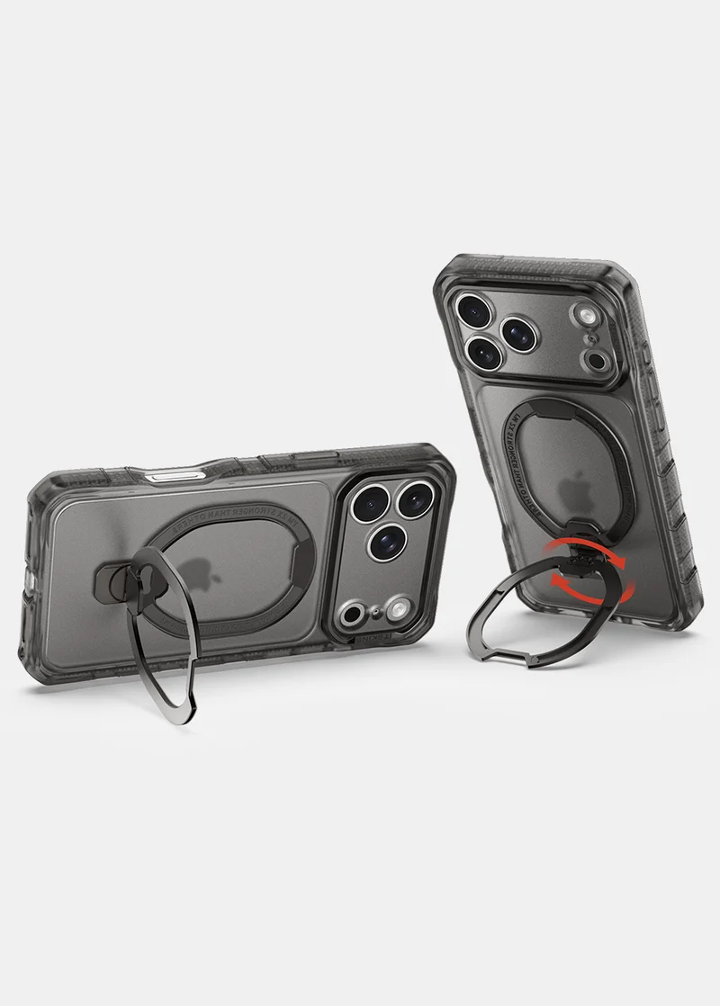 ITSKINS Hybrid R Vapor Stand With MagSafe Case for Apple iPhone 18 Pro / 17 Pro - Smoke